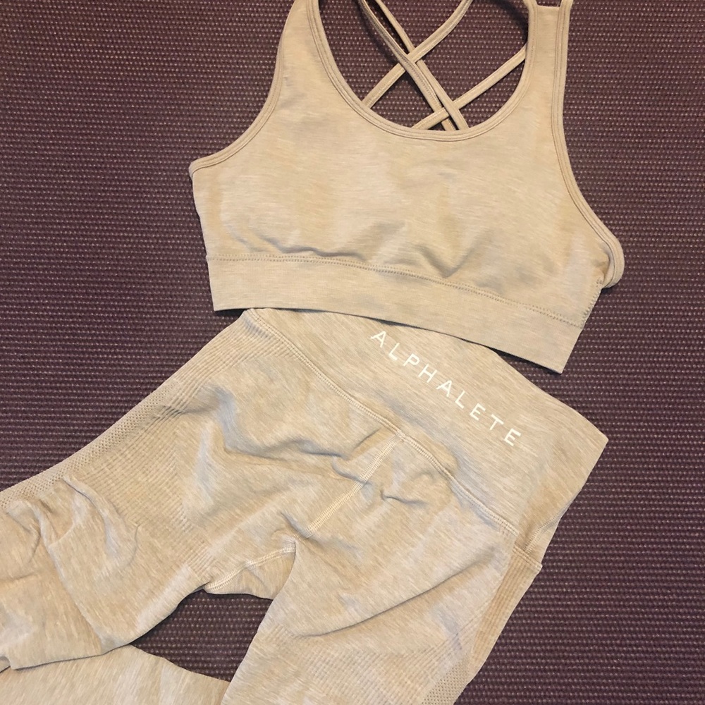 Alphalete Legging and Sports Bra Set
